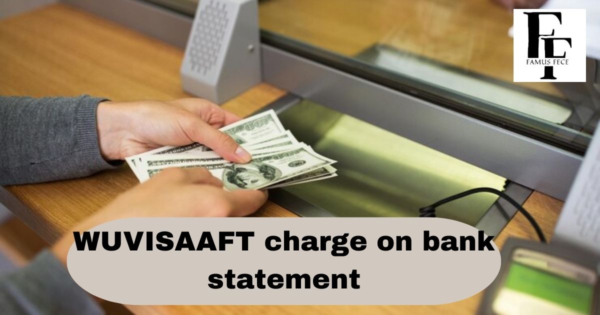 What is the WUVISAAFT charge on the bank statement?